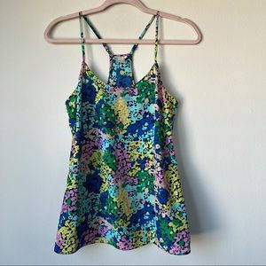 J.Crew Floral All Over Print Racerback Camisole Tank Top Layer Size 0